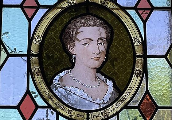 Vidriera Isabel Gramesón en el castillo d'Igny.