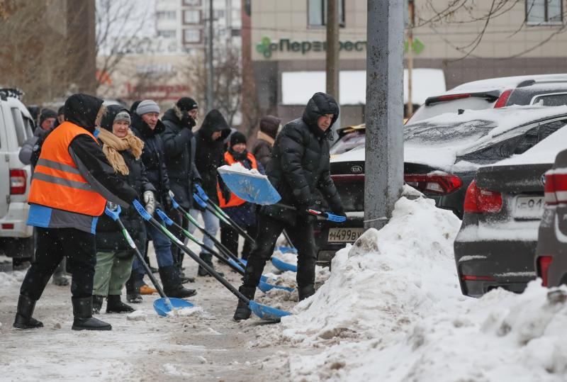 La mayor nevada en más de un siglo en Moscú, en imágenes