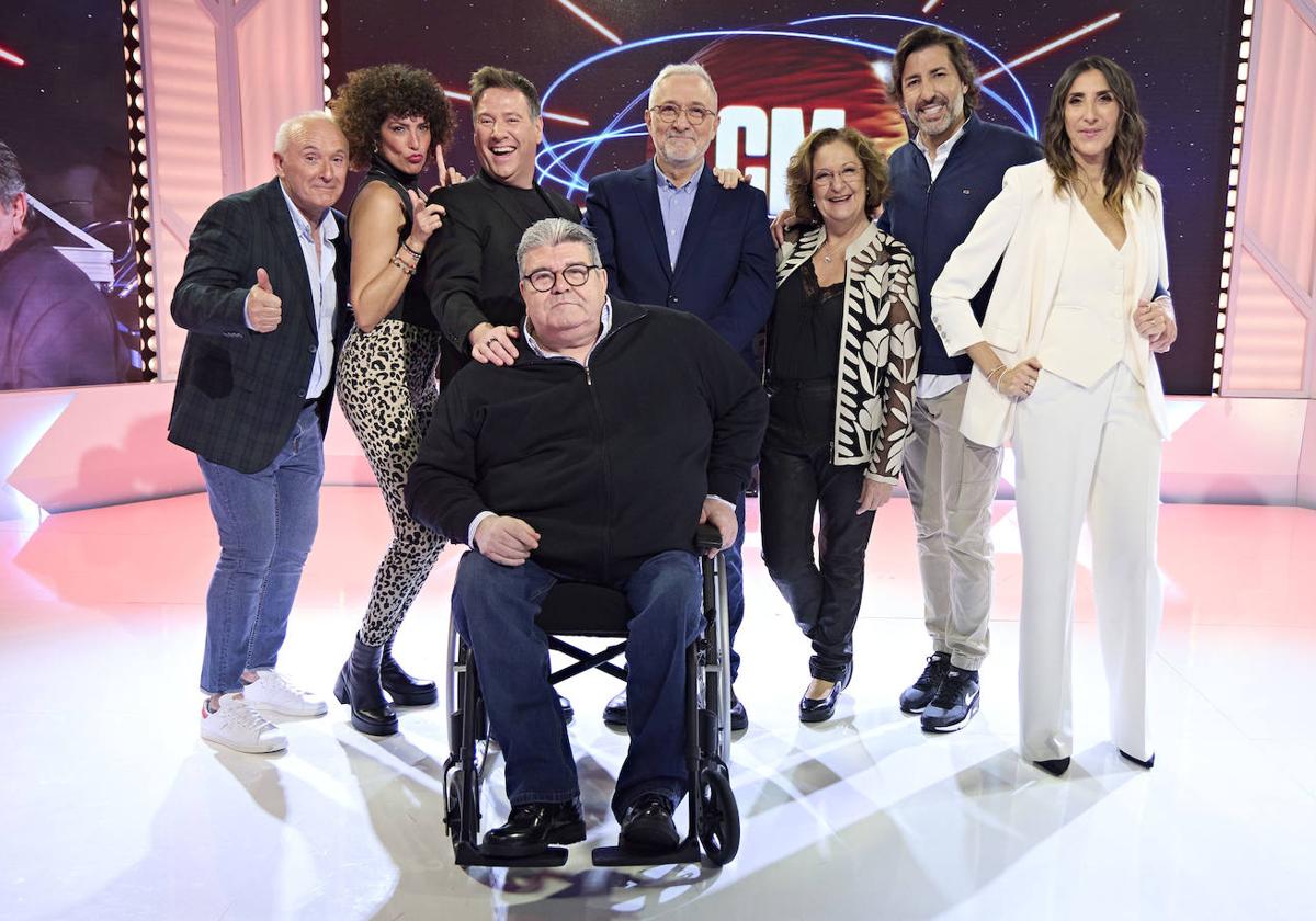 Xavier Deltell, Rocío Madrid, Carlos Latre, Xavier Sardà, Rosario Pardo, Fernando Ramos, Paz Padilla y Mariano Mariano.