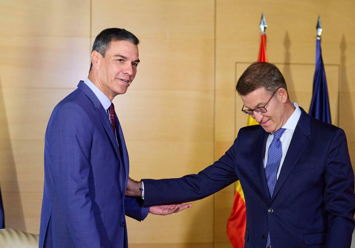 Pedro Sánchez y Alberto Núñez Feijóo