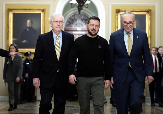 Volodímir Zelensky, ayer en el congreso de Estados Unidos.