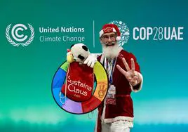 Sustaina Claus en la COP28.