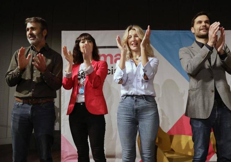 Yolanda Díaz, en la presentación de Sumar Galicia.