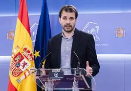 El portavoz de Podemos, Javier Sánchez-Serna.