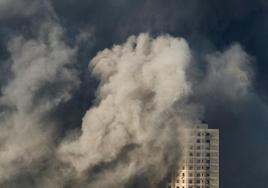 Un edificio destruido en Gaza.