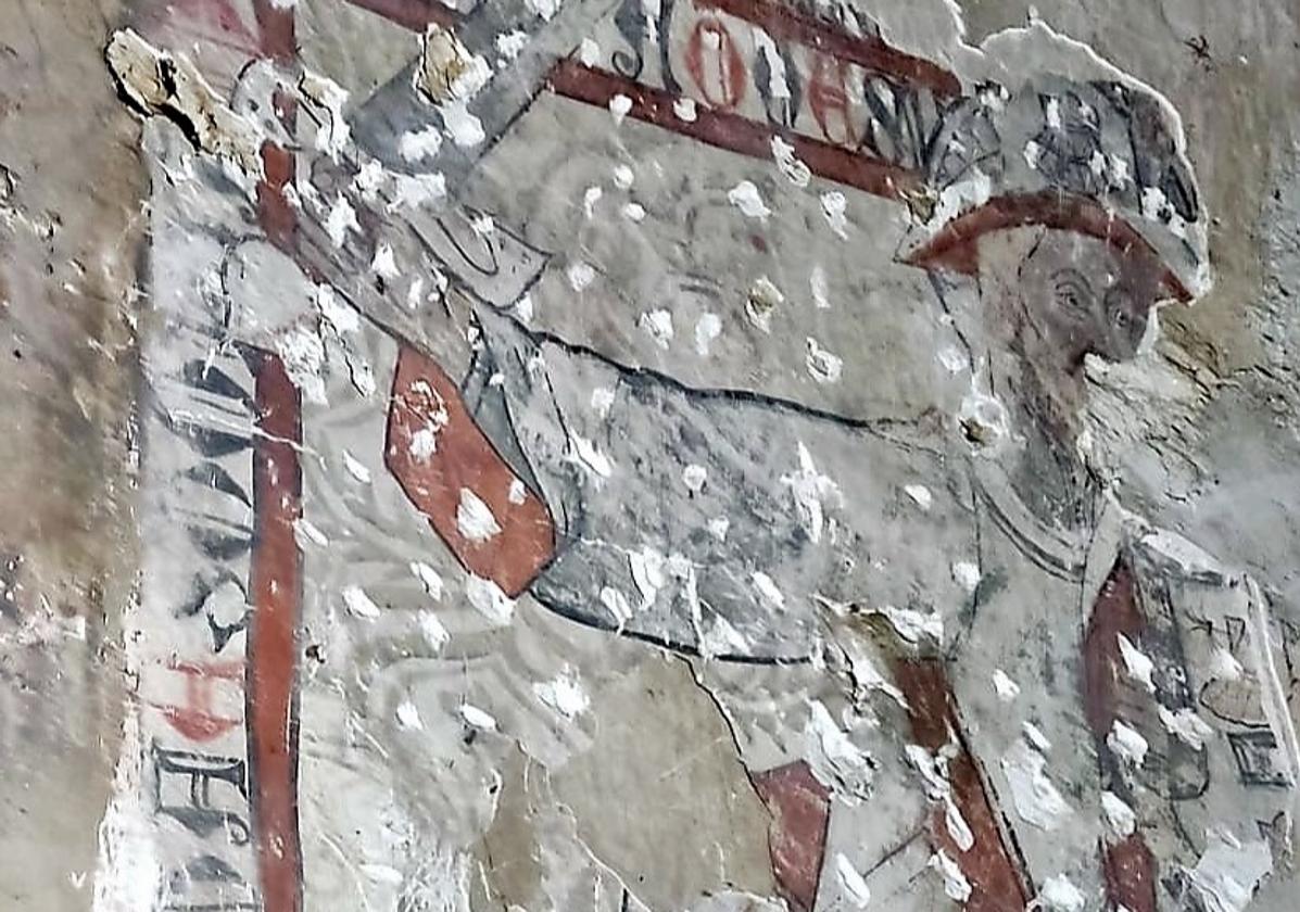 Pinturas medievales descubiertas en una iglesia de Toledo.