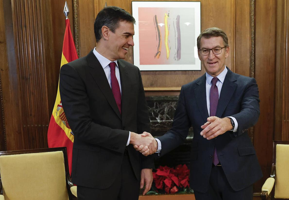 Sánchez y Feijóo acuerdan pedir mediación a la Comisión Europea para renovar el CGPJ