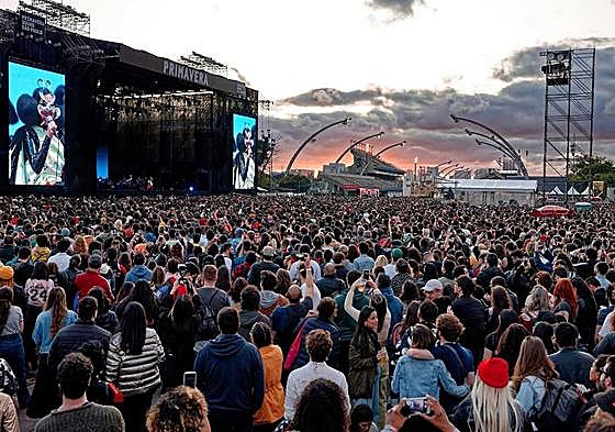 Vista general de una de las sesiones del festival Primavera Sound en Barcelona.