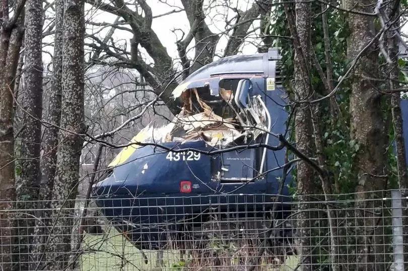 Image taken by MP Paul Sweeney of the cabin of the train that hit a tree.