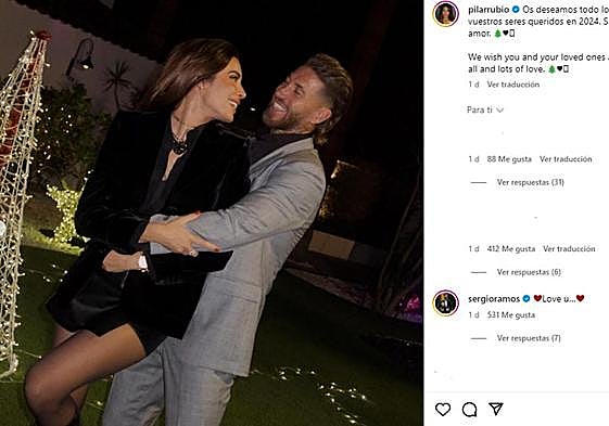 Una de las fotografías que ha mostrado Pilar Rubio.