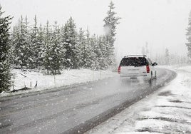 Nieve en carretera