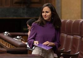 La secretaria general de Podemos, Ione Belarra.