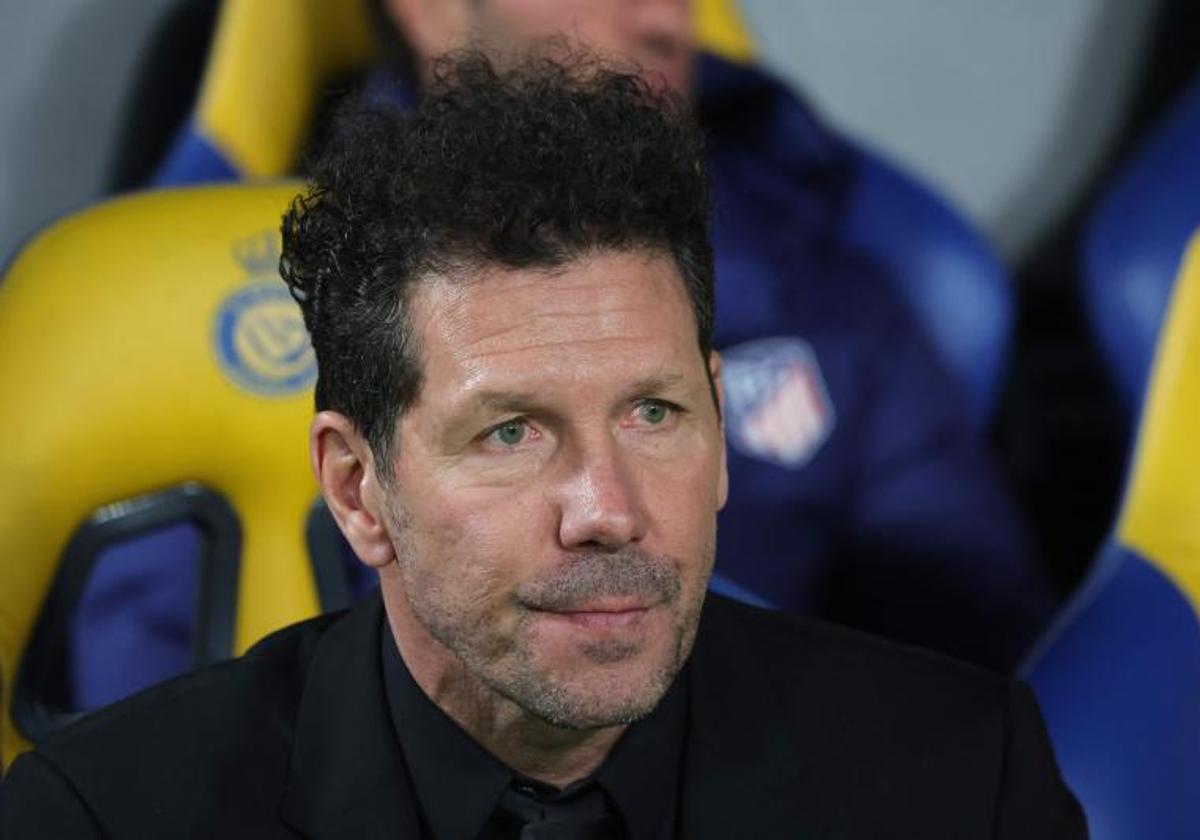 El Cholo Simeone muestra signos de preocupación.