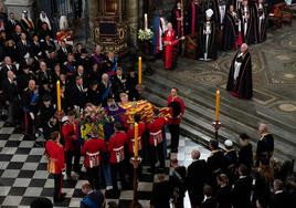 Funeral de Estado por la reina Isabel II en la abadía de Westminster, el 19 de septiembre de 2022.