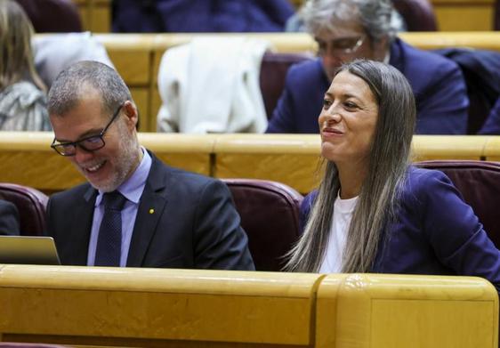 La diputada de Junts Miriam Nogueras interviene en el pleno del Congreso.