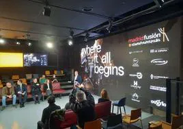 Benjamín Lana, durante la presentación de Madrid Fusión Alimentos de España 2024.