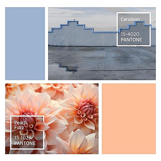 Un repaso a los colores Pantone del año: del 'Cerulean' al 'Peach Fuzz'