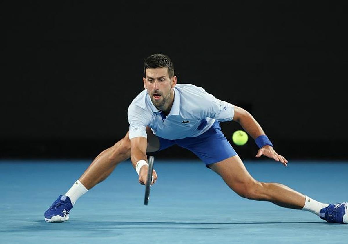 Novak Djokovic, durante el partido.