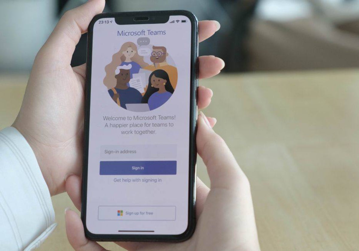 Microsoft Teams en el móvil.