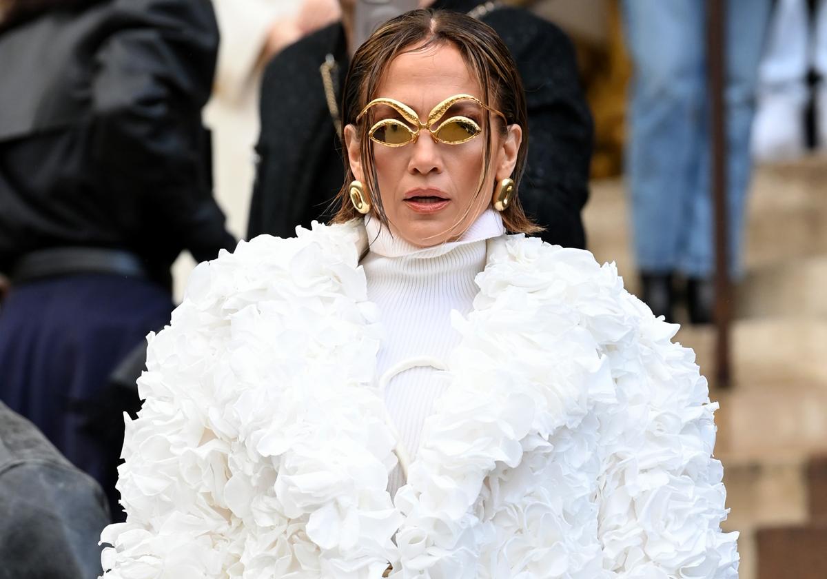 Jennifer López, en el desfile de Schiaparelli.