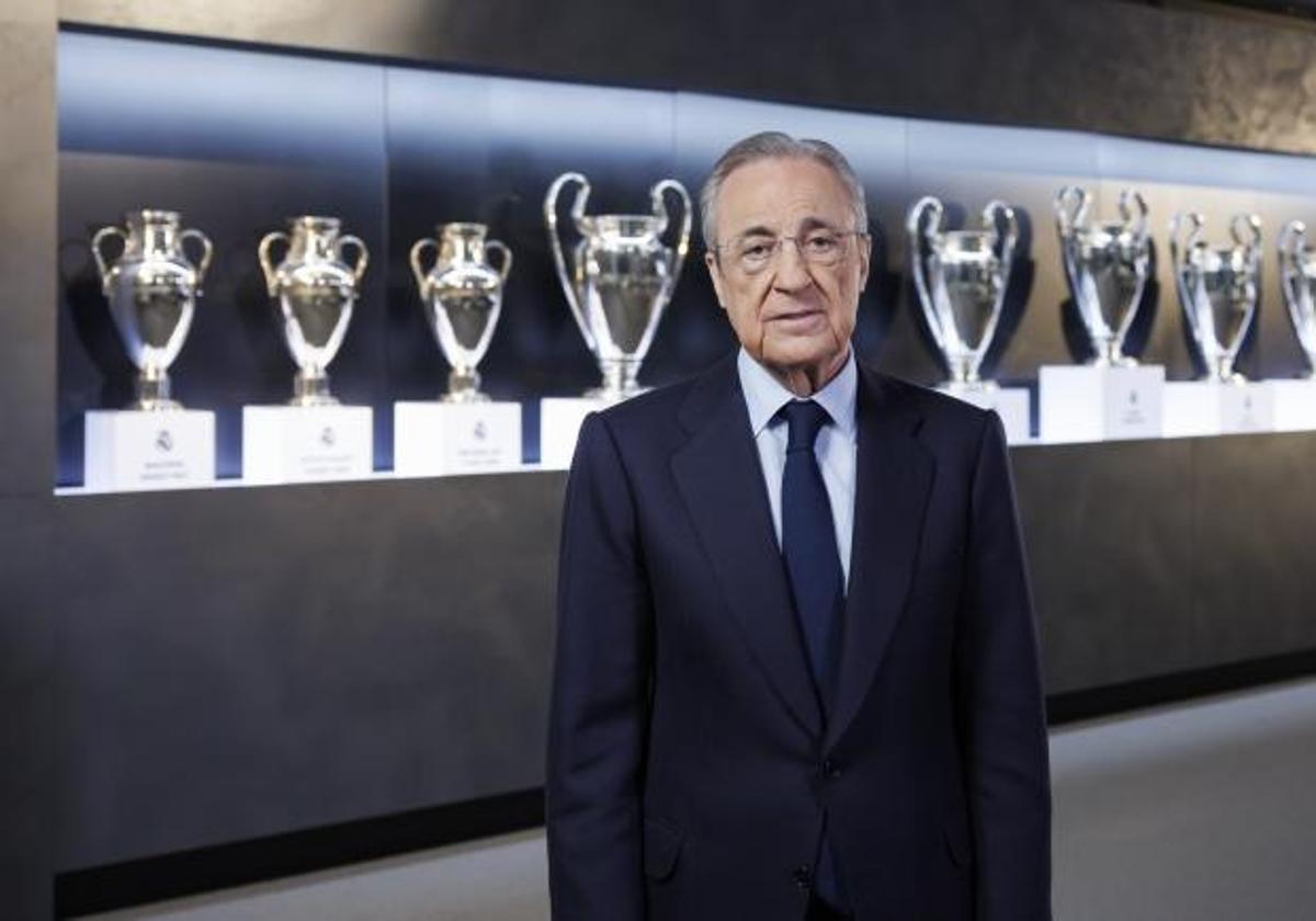 El presidente del Real Madrid, Florentino Pérez, en una imagen de archivo.