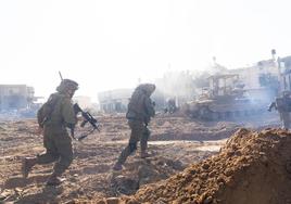 Tropas israelíes en Gaza.