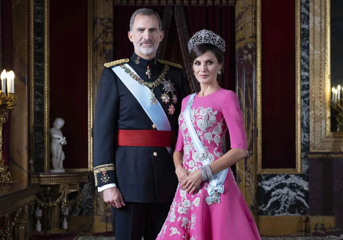 Retrato de don Felipe y doña Letizia.