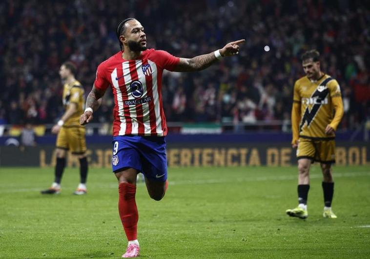 El enrachado Memphis sostiene al Atlético antes del derbi