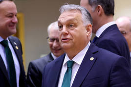 Viktor Orbán, primer ministro de Hungría, en la última cumbre de líderes de la UE en Bruselas.