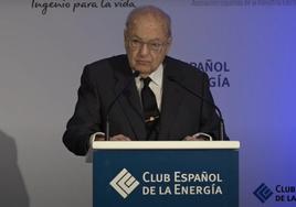 José Luis Antoñanzas, al recibir el Premio de la Energía de Enerclub, en 2018.