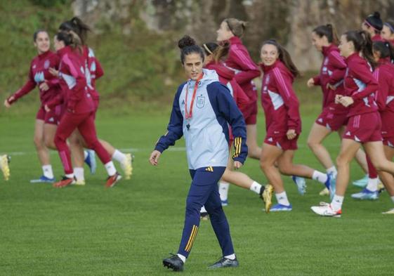 La entrenadora de la selección española de fútbol, Montse Tomé