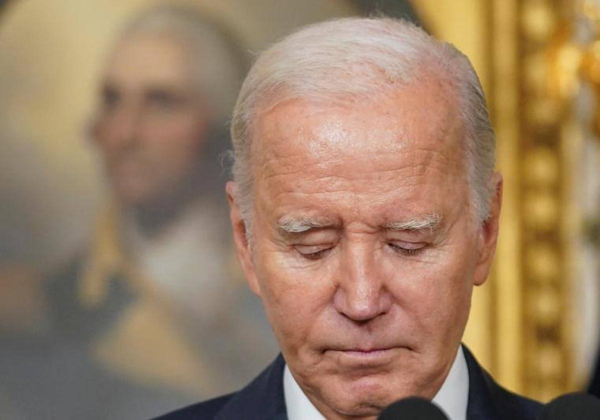 Joe Biden, en la comparecencia.