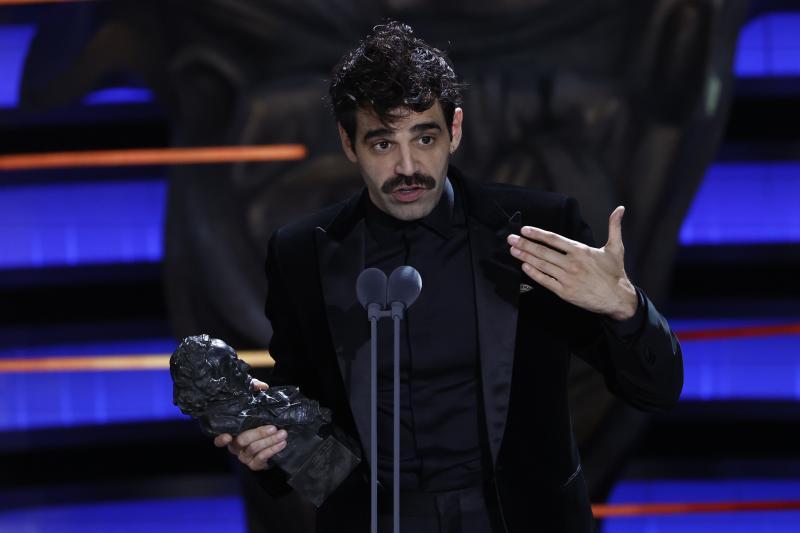 El actor David Verdaguer recibe el Goya a Mejor Actor Protagonista por 'Saben aquell'