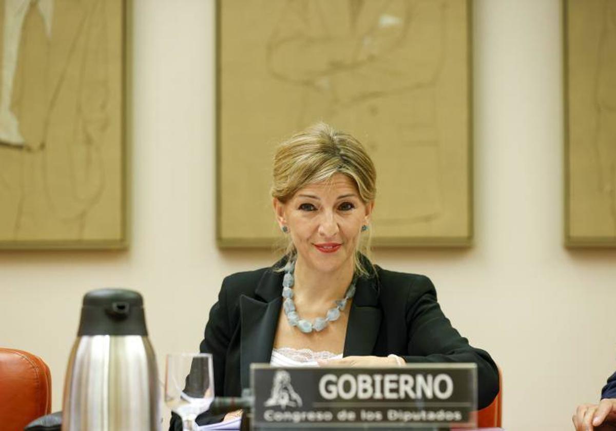 La vicepresidenta y ministra de Trabajo, Yolanda Díaz.