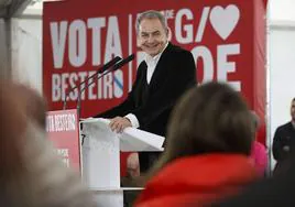 José Luis Rodríguez Zapatero, este domingo en Ferrol.