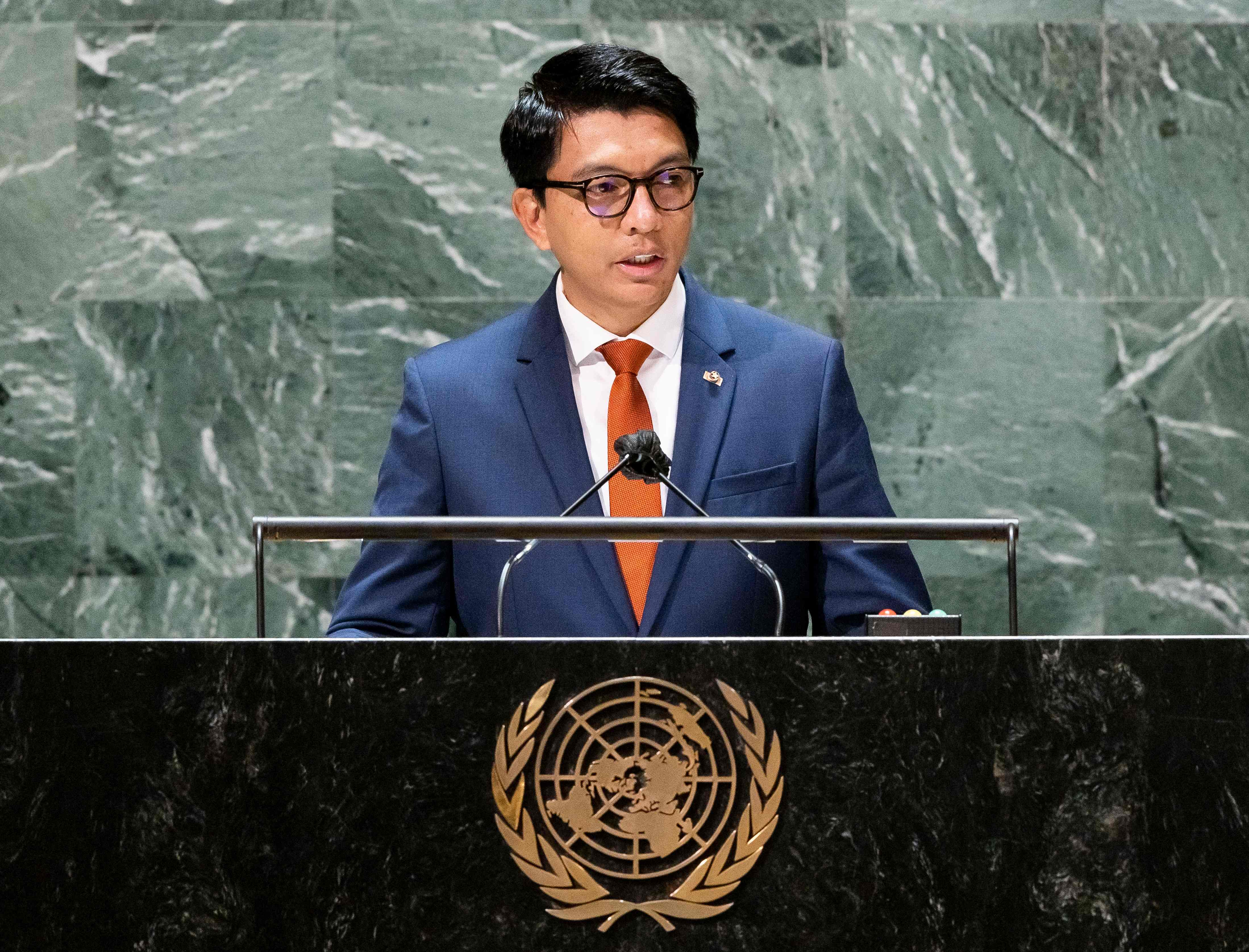 Andry Nirina Rajoelina, presidente de Madagascar.