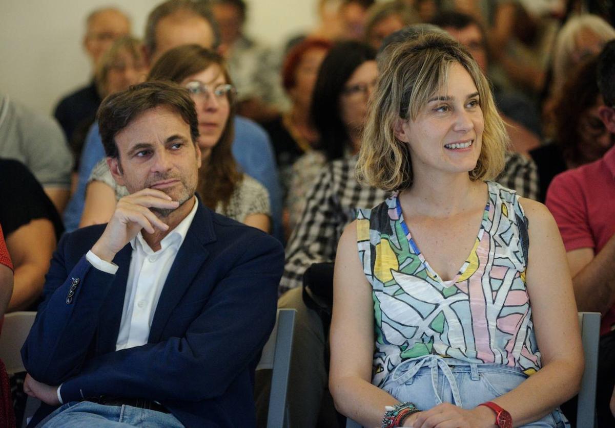 Jaume Asens y Jessica Albiach en el Consell Nacional de Catalunya en Comú celebrado el pasado junio.