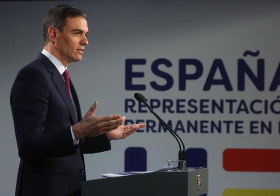 El presidente del Gobierno, Pedro Sánchez.