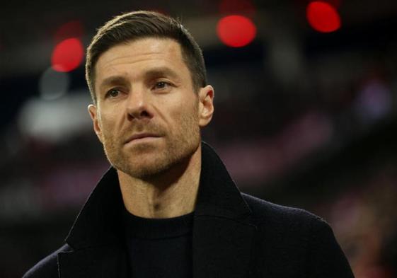 Xabi Alonso, antes del duelo que enfrentó recientemente al Leverkusen con el Bayern de Múnich.