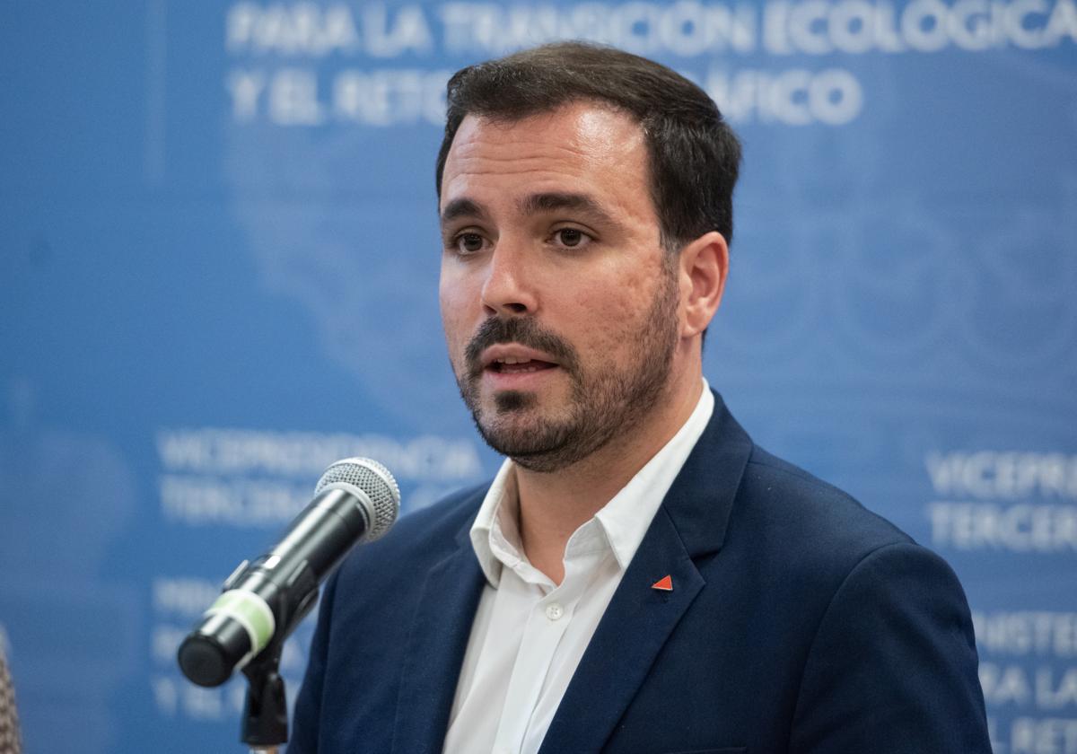 El exministro de Consumo y exlider de Izquierda Unida, Alberto Garzón