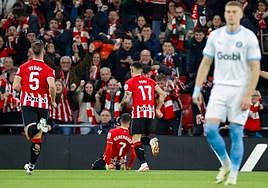 El Girona cae en San Mamés y se aleja del Madrid líder