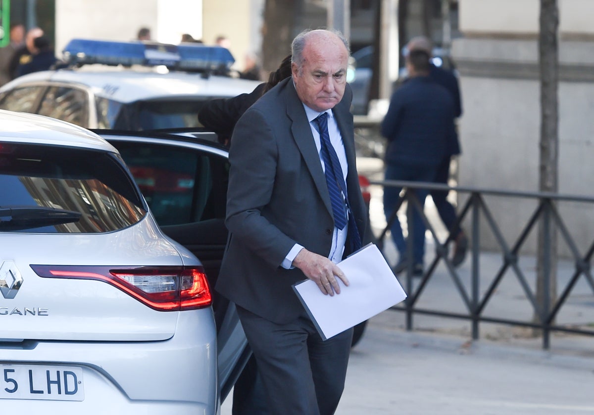 El juez Manuel García Castellón a su salida este miércoles de la Audiencia Nacional.