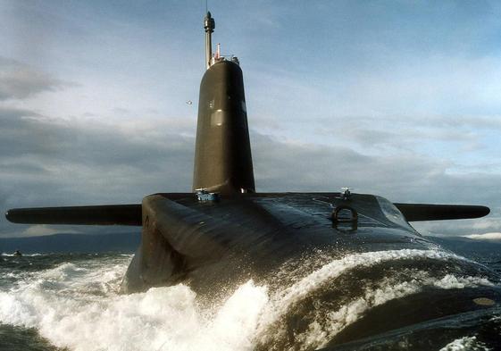 El submarino británico HMS Vanguard.