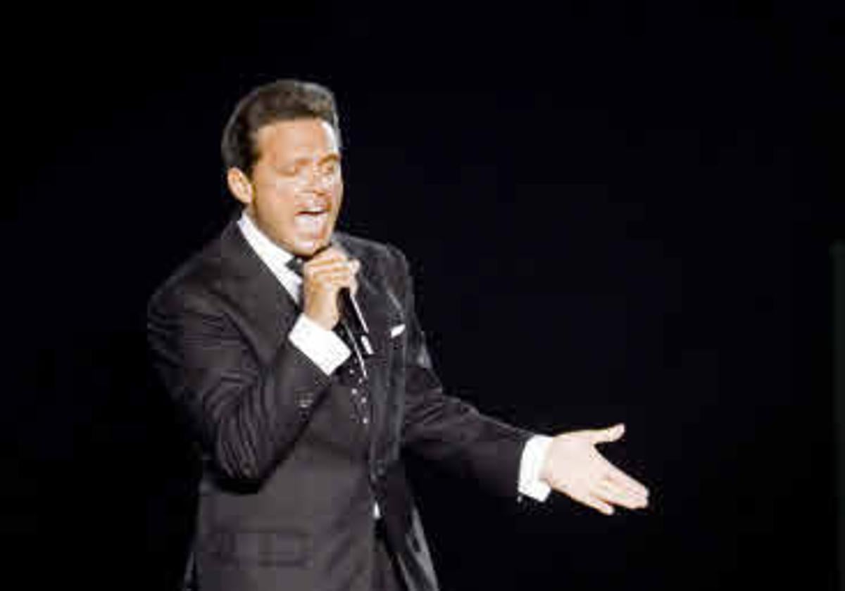 Luis Miguel, cantante mexicano, en un recital en Las Palmas de Gran Canaria