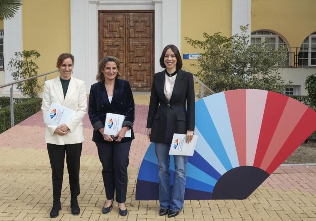 Las ministras de Sanidad, Transición Ecológica y de Ciencia en la presentación del Observatorio de Salud y Cambio Climático (OSCC).