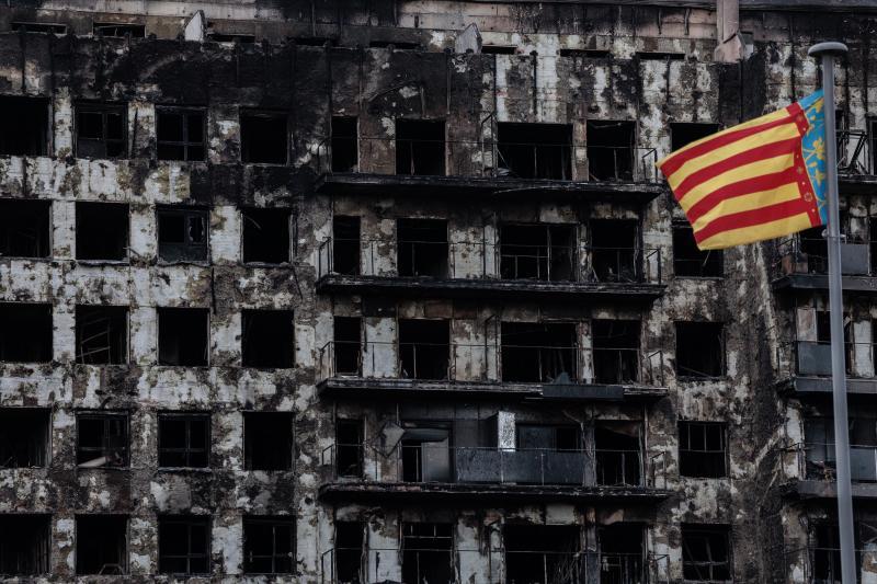 Edificio incendiado de Valencia