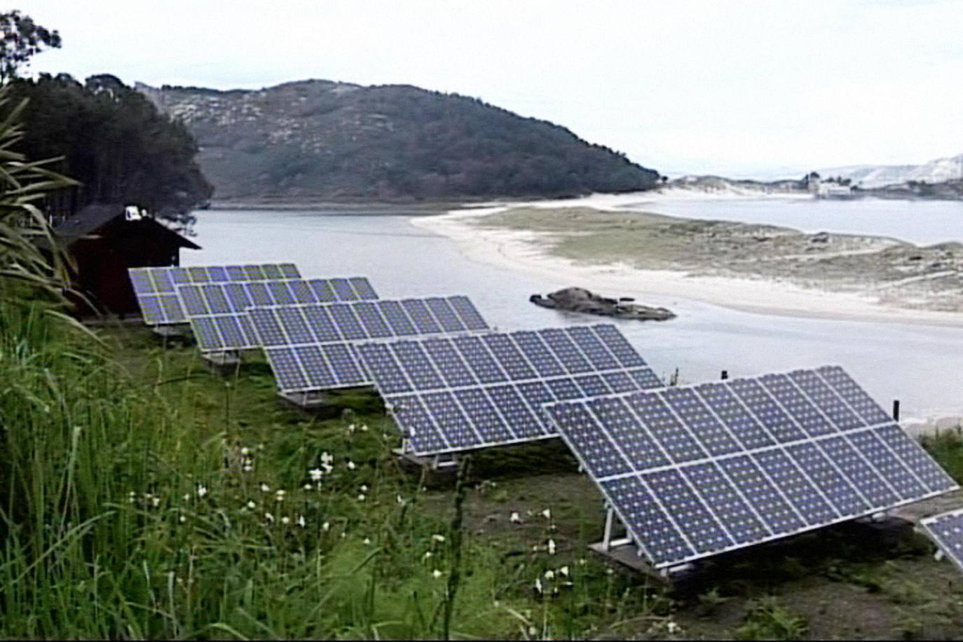 Despliegue de placas solares en el norte de España.