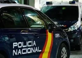 Dos vehículos de la Policía Nacional, en una imagen de archivo.