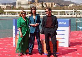 Carmen Machi, Clara Bilbao y Antonio de la Torre en el Festival de Málaga.