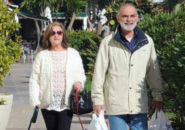 Pepa Flores y Massimo Stecchini en La Malagueta en 2014.